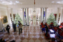 بایدن در مراسم چراغانی درخت ملی کریسمس