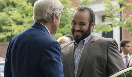 کارهای خلاف عرف محمد بن سلمان در سفر به امریکا + تصاویر